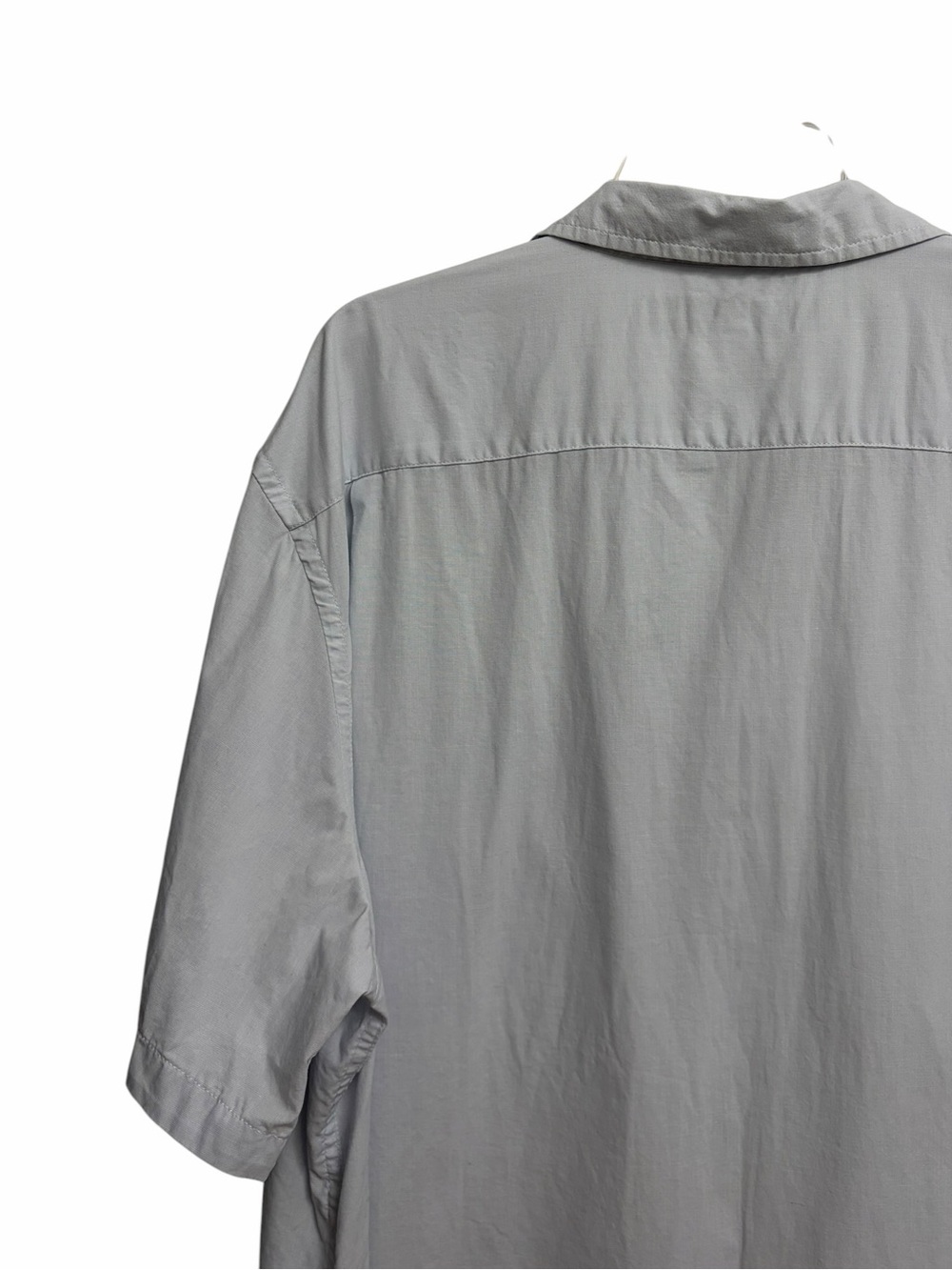 Old Navy Men’s Regular-Fit Short-Sleeve Everyday Shirt XXL Light Blue Coastal - Picture 10 of 16